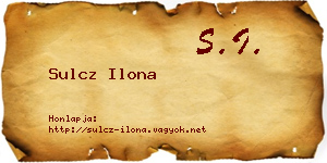 Sulcz Ilona névjegykártya